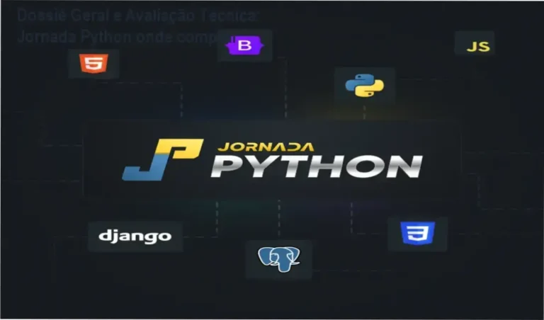 Gráfico de desempenho técnico do ecossistema Jornada Python onde comprar