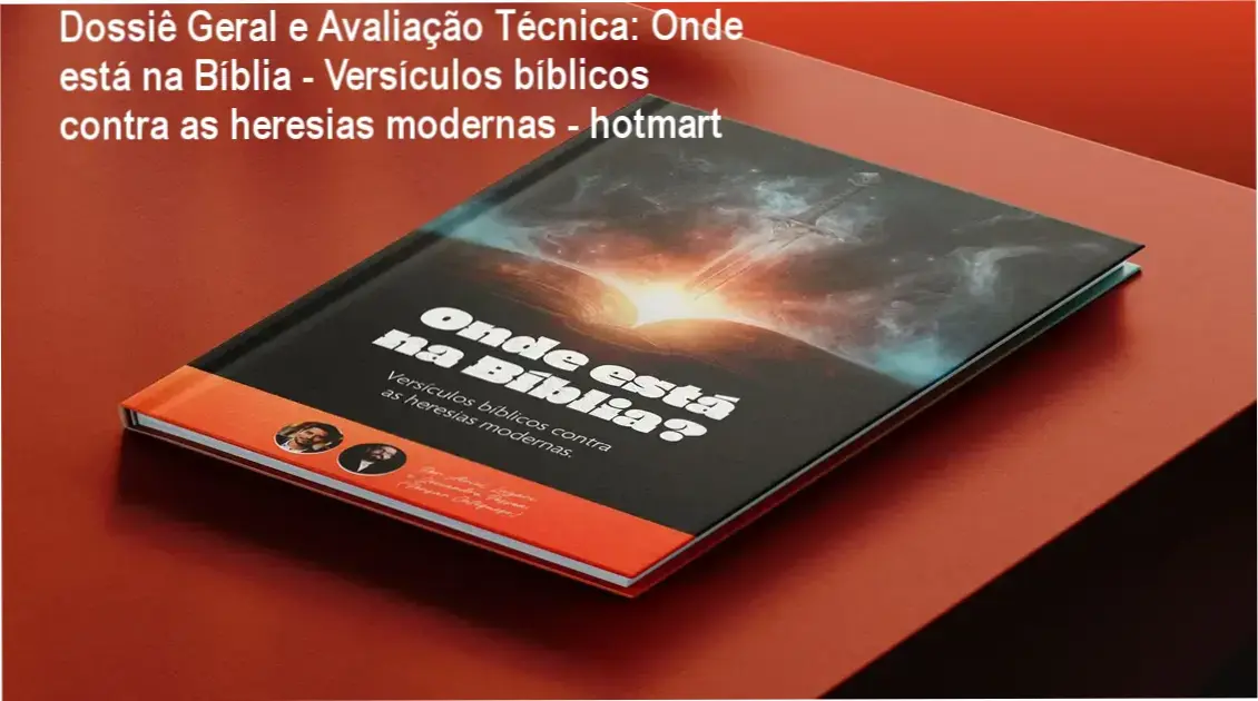 Gráfico de desempenho técnico do ecossistema Onde está na Bíblia - Versículos bíblicos contra as heresias modernas - hotmart
