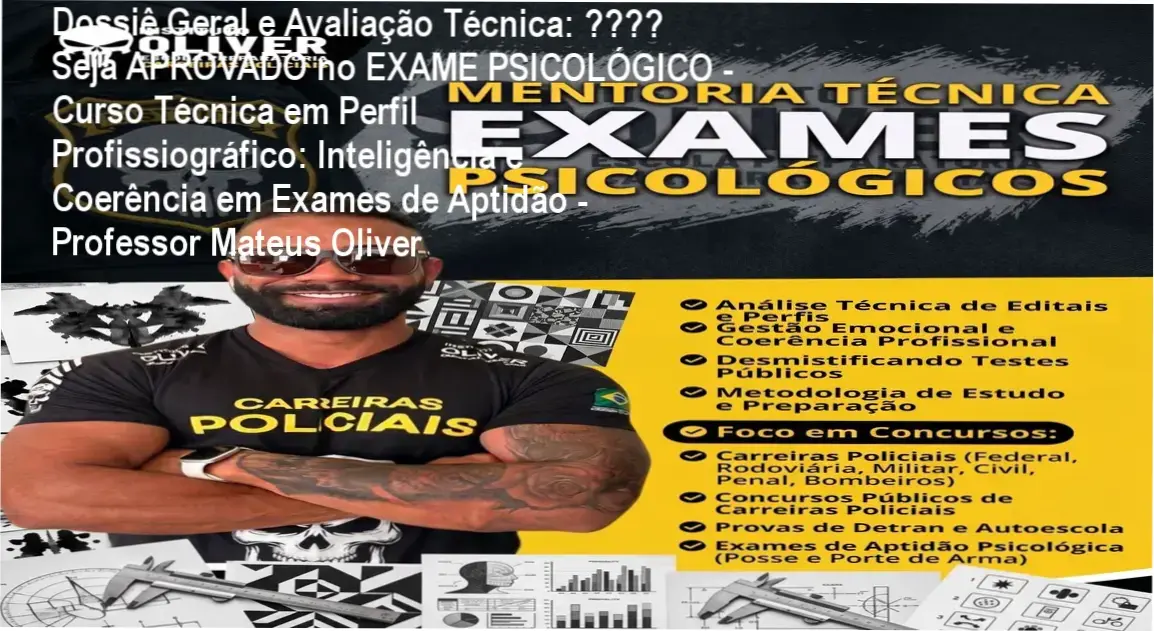 Gráfico de desempenho técnico do ecossistema 🕵🏻 Seja APROVADO no EXAME PSICOLÓGICO - Curso Técnica em Perfil Profissiográfico: Inteligência e Coerência em Exames de Aptidão - Professor Mateus Oliver