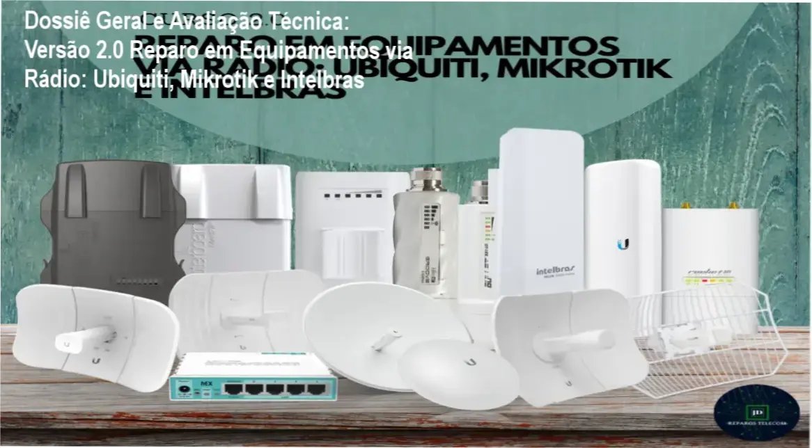 Gráfico de desempenho técnico do ecossistema Versão 2.0 Reparo em Equipamentos via Rádio: Ubiquiti, Mikrotik e Intelbras