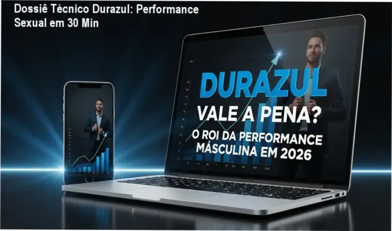 Embalagem do adesivo sublingual Durazul ao lado de um ebook sobre performance masculina
