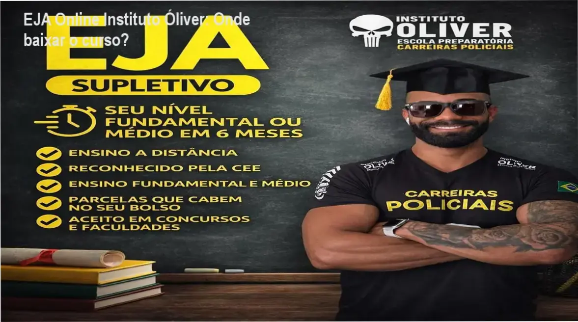Imagem mostrando a página oficial de download do EJA Online Instituto Óliver