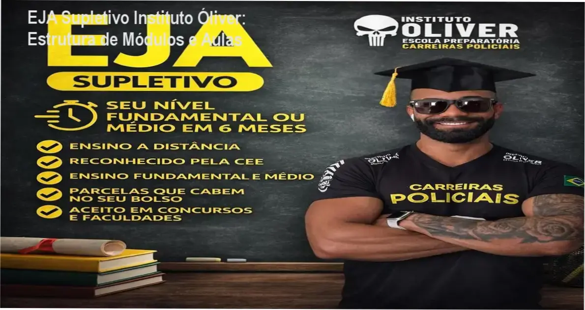 EJA Supletivo Instituto Óliver – módulos, aulas e conteúdo programático