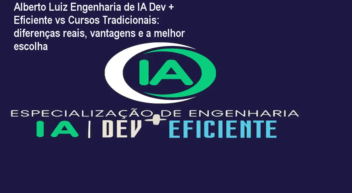 Tela do curso Engenharia de IA Dev + Eficiente mostrando construção prática de sistemas de IA com RAG e agentes