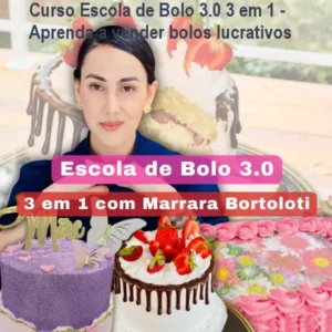 Curso Escola de Bolo 3.0 3 em 1 - Aprenda a vender bolos lucrativos