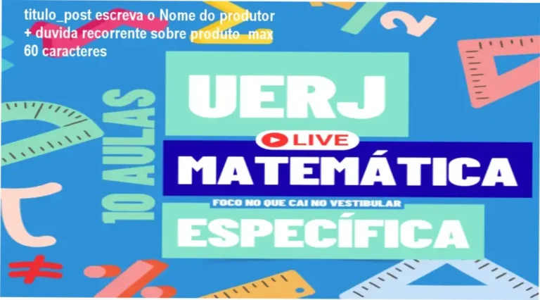 Imagem ilustrando o curso UERJ Matemática Específica – Rota da Aprovação da Espaço de Alto Rendimento