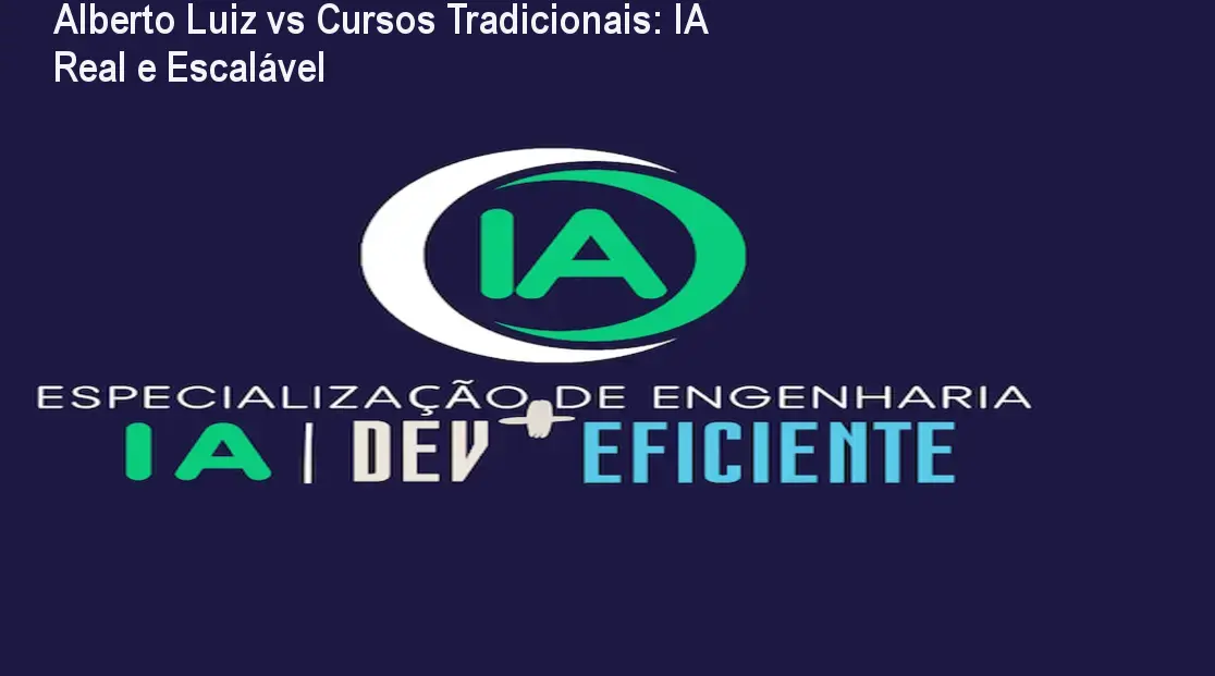 Especialização Dev+IA de Alberto Luiz mostrando desenvolvimento real de IA escalável