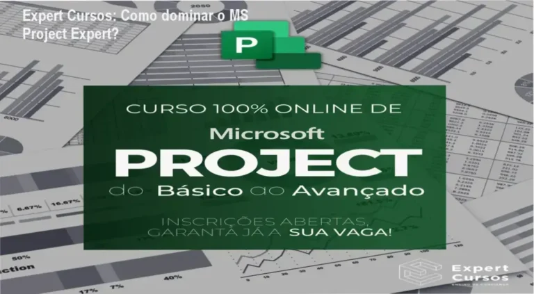 Tela do MS Project mostrando cronograma detalhado de obra, apresentada por um engenheiro usando o curso MS Project Expert