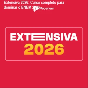 Extensiva 2026: Curso completo para dominar o ENEM 2026