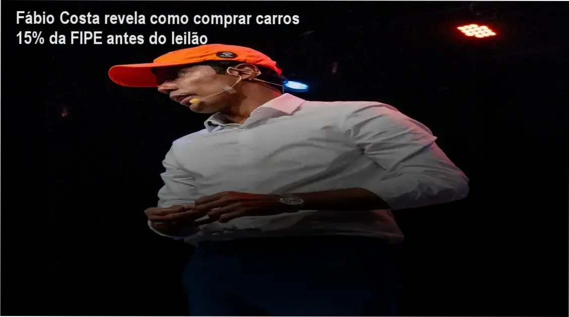 Fábio Costa apresentando o Método ADL para compra de carros antes do leilão