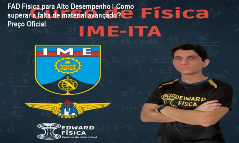 Imagem ilustrando o curso FAD de Caio Bianchi com destaque para aulas ao vivo e material avançado de Física