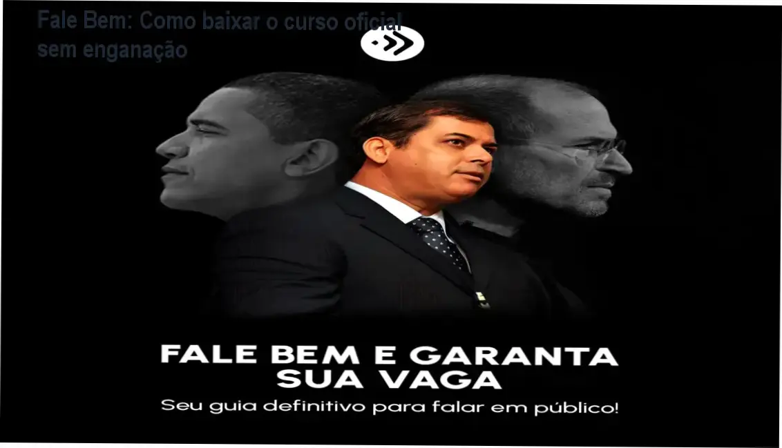 Imagem mostrando a página oficial de download do curso Fale Bem e Garanta a Sua Vaga