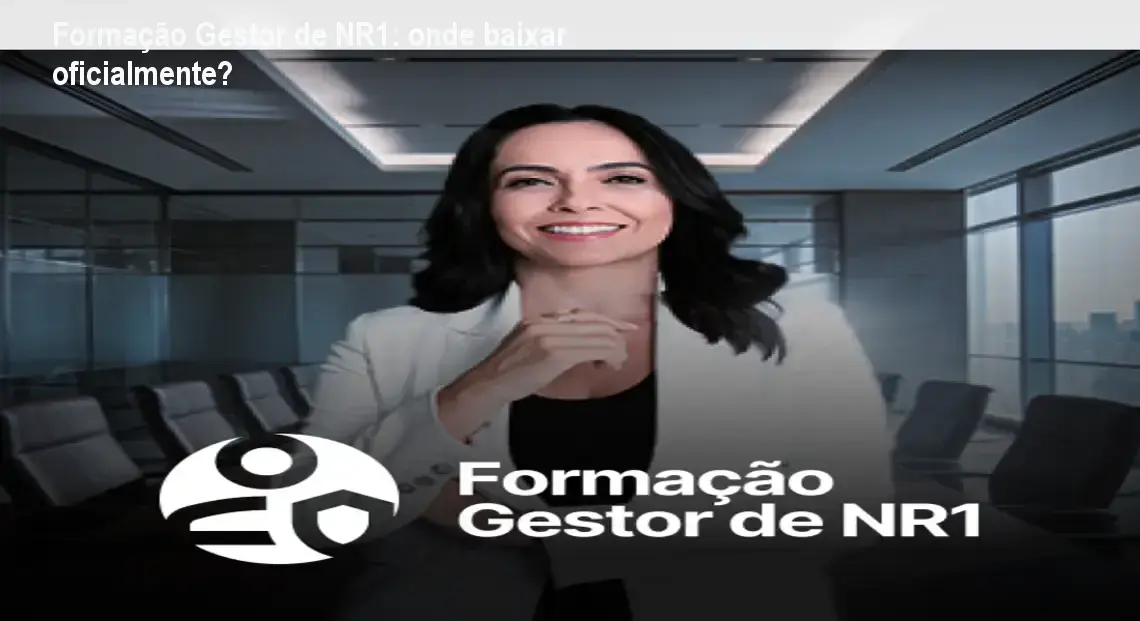 Captura da página de download oficial da Formação Gestor de NR1