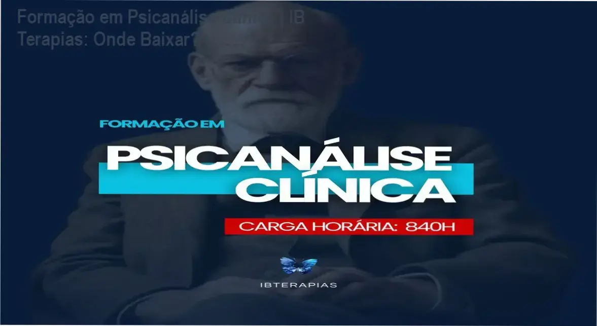 Página de acesso ao curso online Formação em Psicanálise Clínica da IB Terapias