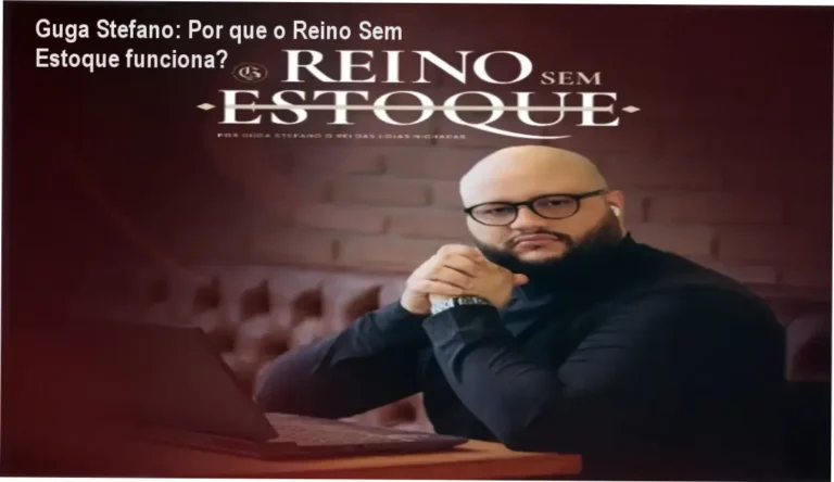 Guga Stefano explicando o método Reino Sem Estoque para e-commerce sustentável