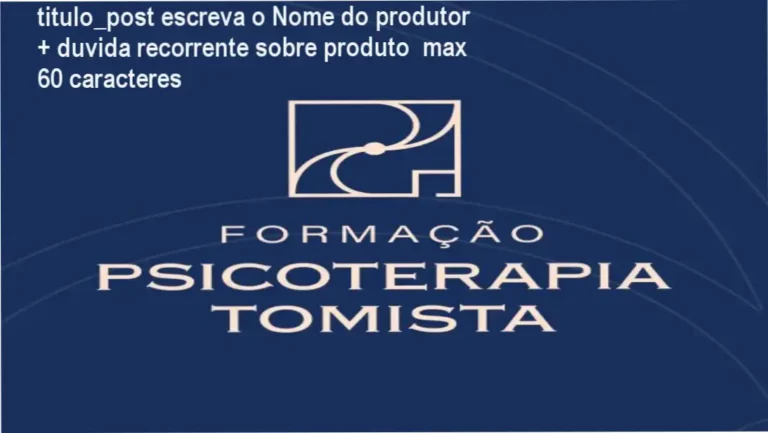 Imagem ilustrativa da Formação em Psicoterapia Tomista oferecida pelo Instituto de Psicologia Tomista