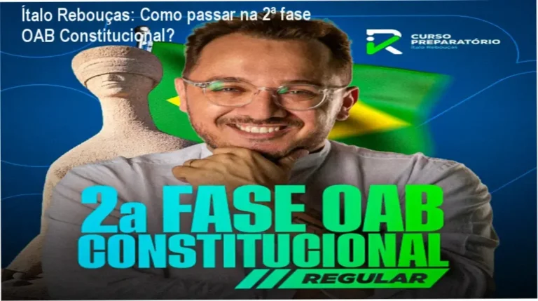 Professor Ítalo Rebouças apresentando o método exclusivo para aprovação na 2ª fase da OAB em Direito Constitucional