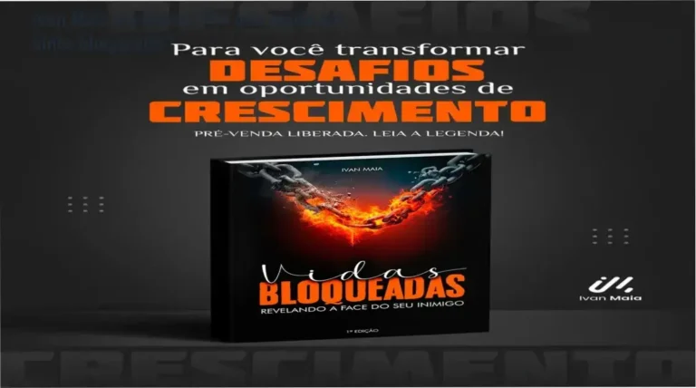 Capa do e‑book Vidas Bloqueadas de Ivan Maia mostrando o diagnóstico dos bloqueios emocionais