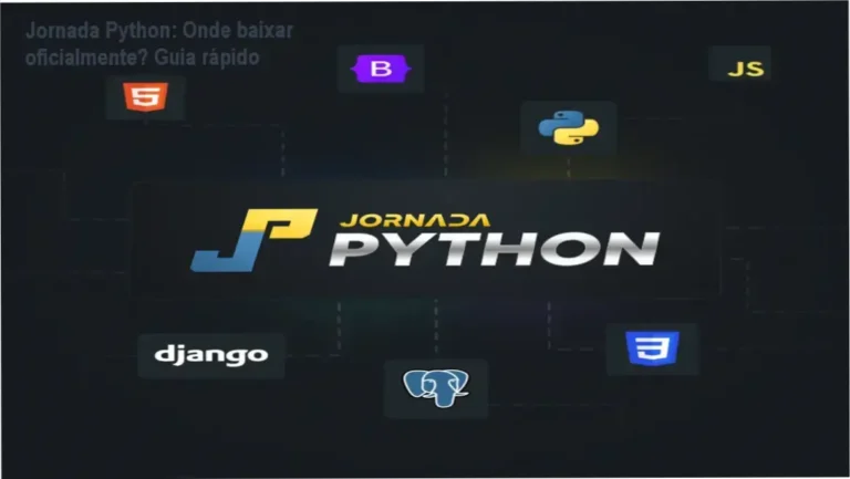 Tela mostrando página oficial para download da Jornada Python