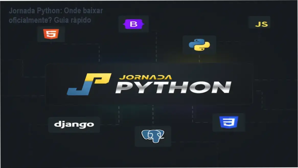 Tela mostrando página oficial para download da Jornada Python