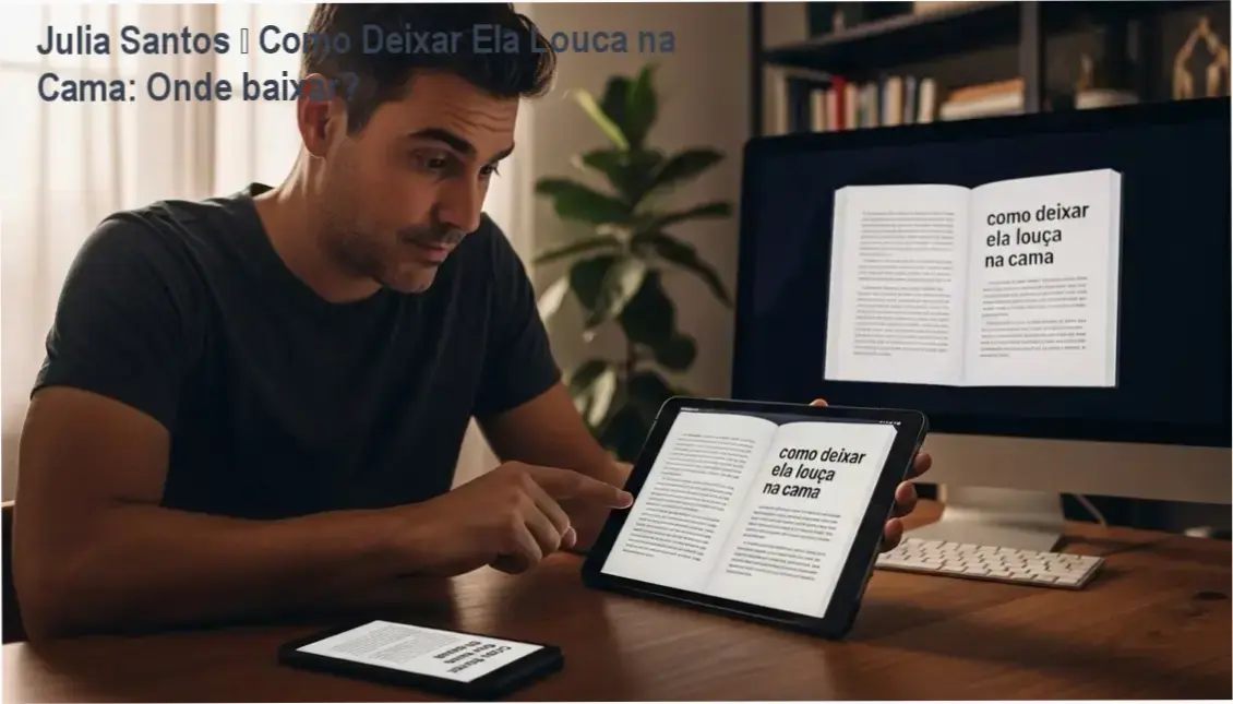 Capa do curso Julia Santos Como Deixar Ela Louca na Cama, ensino de prazer feminino