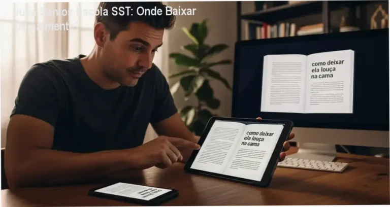 Captura de tela mostrando a página oficial de download do curso Julia Santos Escola SST na Hotmart