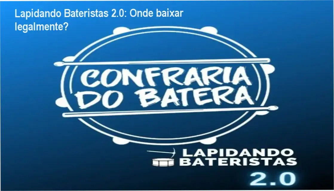 Capa do curso Lapidando Bateristas 2.0 mostrando baquetas e texto de acesso vitalício