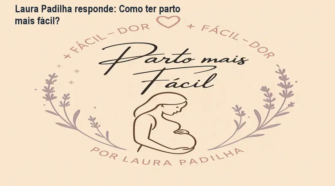 Laura Padilha explicando técnicas de parto natural para reduzir a dor