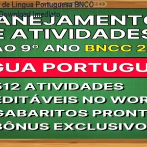Planejamentos de Língua Portuguesa BNCC 2026 6º ao 9º – Download Imediato