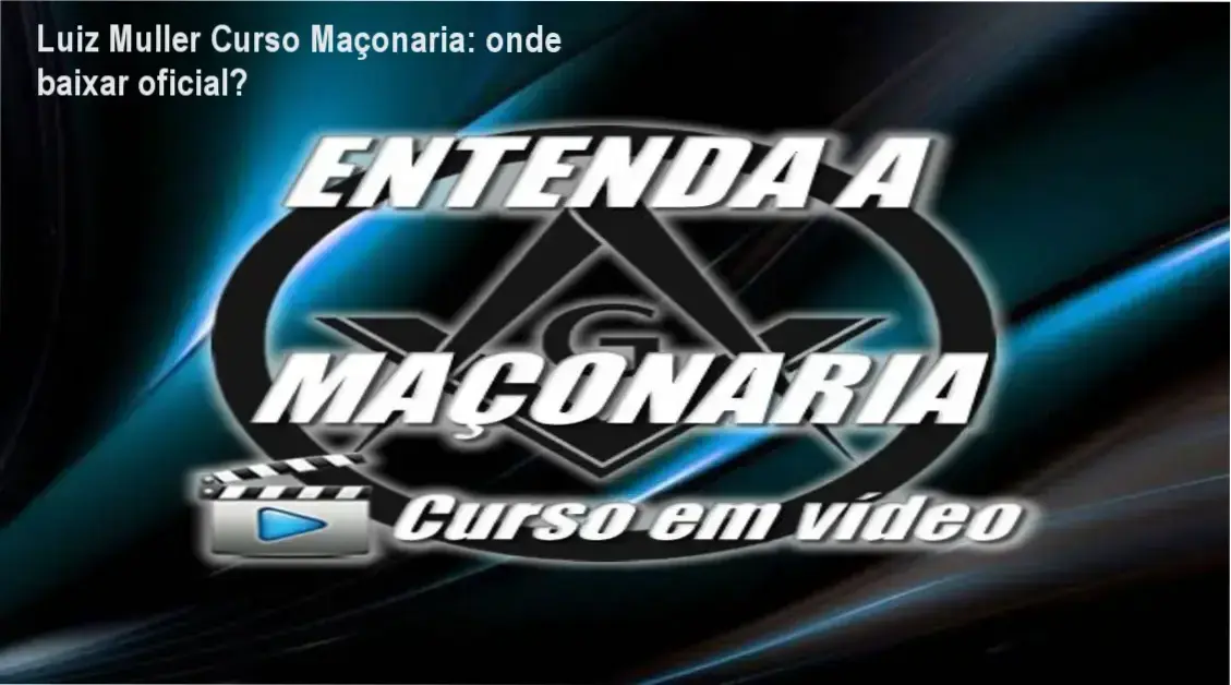 Tela do curso Luiz Muller Maçonaria mostrando opção de download oficial