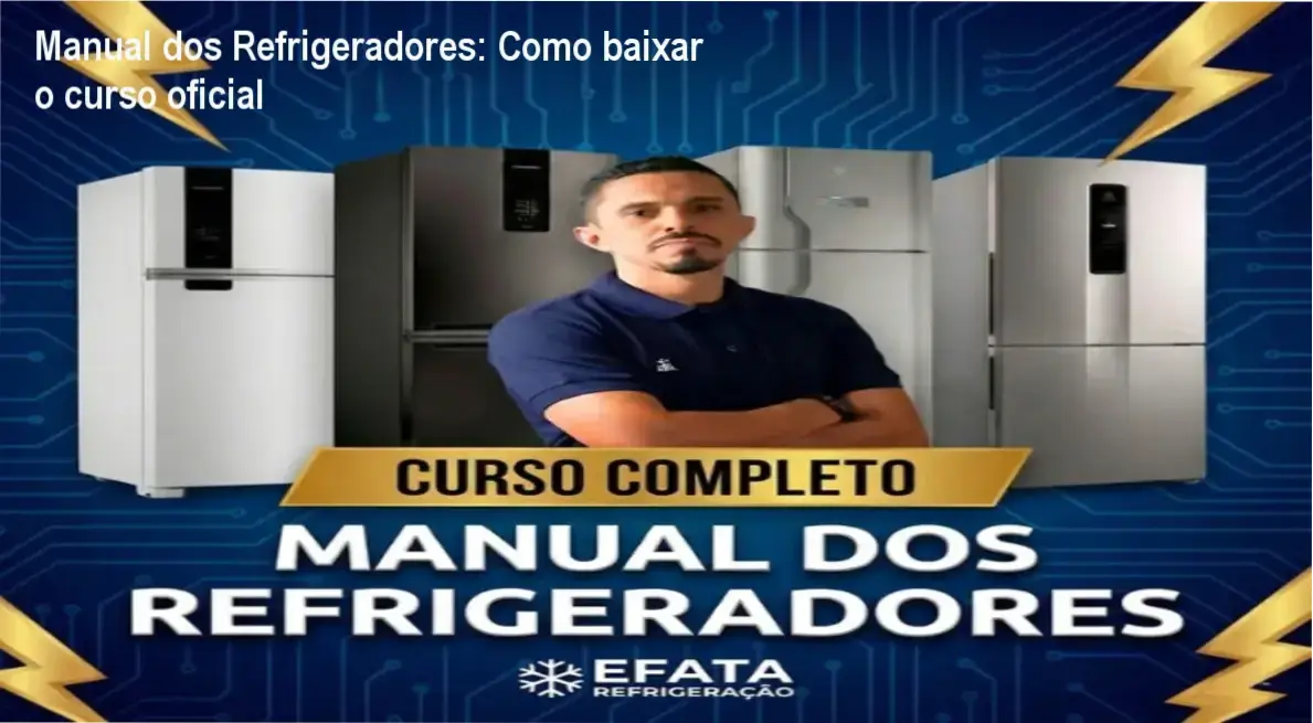 Tela do curso completo de refrigeradores mostrando acesso ao conteúdo vitalício