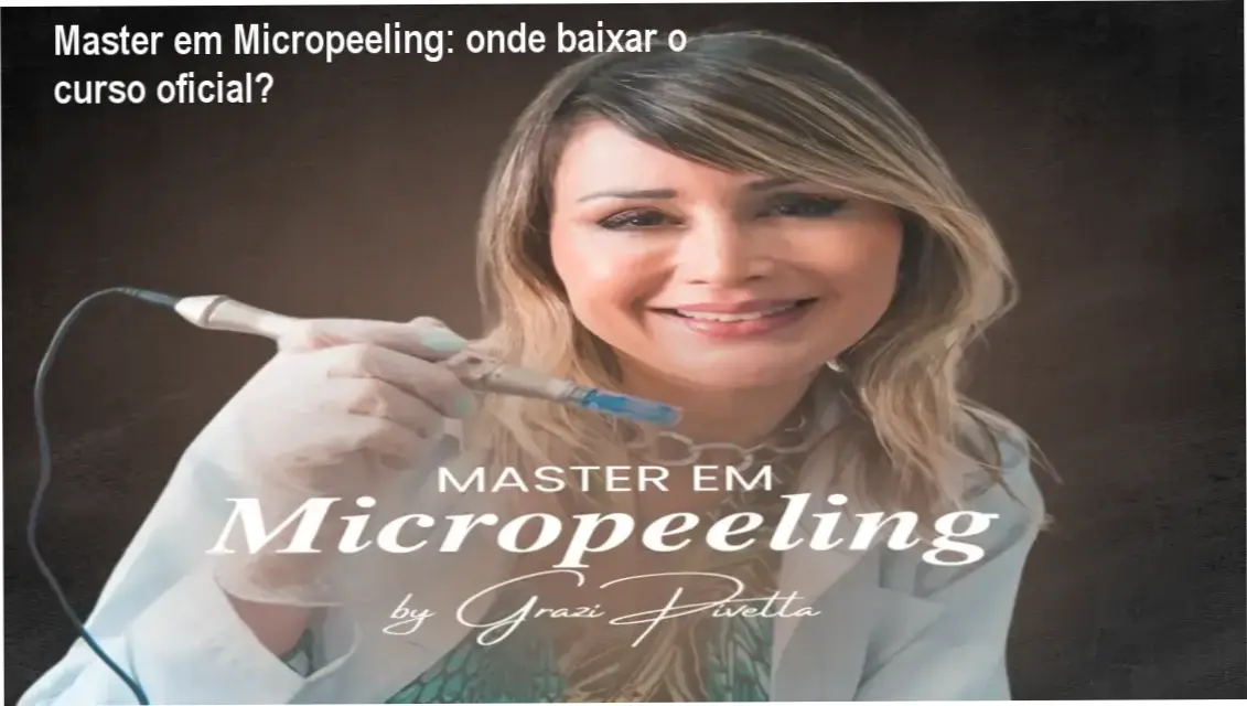 Tela mostrando o portal oficial de download do curso Master em Micropeeling