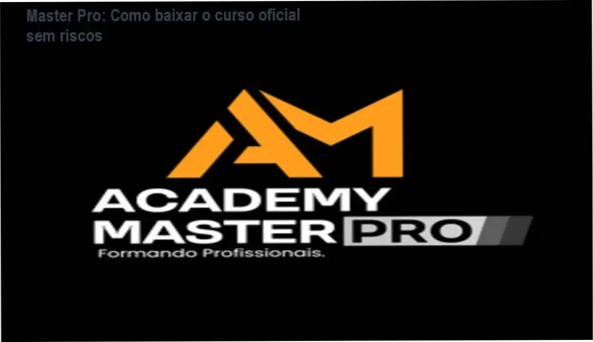 Tela mostrando o download oficial do Academy Master Pro na plataforma Hotmart