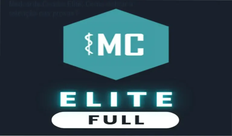 Tela do Medcards Combo Elite mostrando flashcards adaptativos e métricas de desempenho