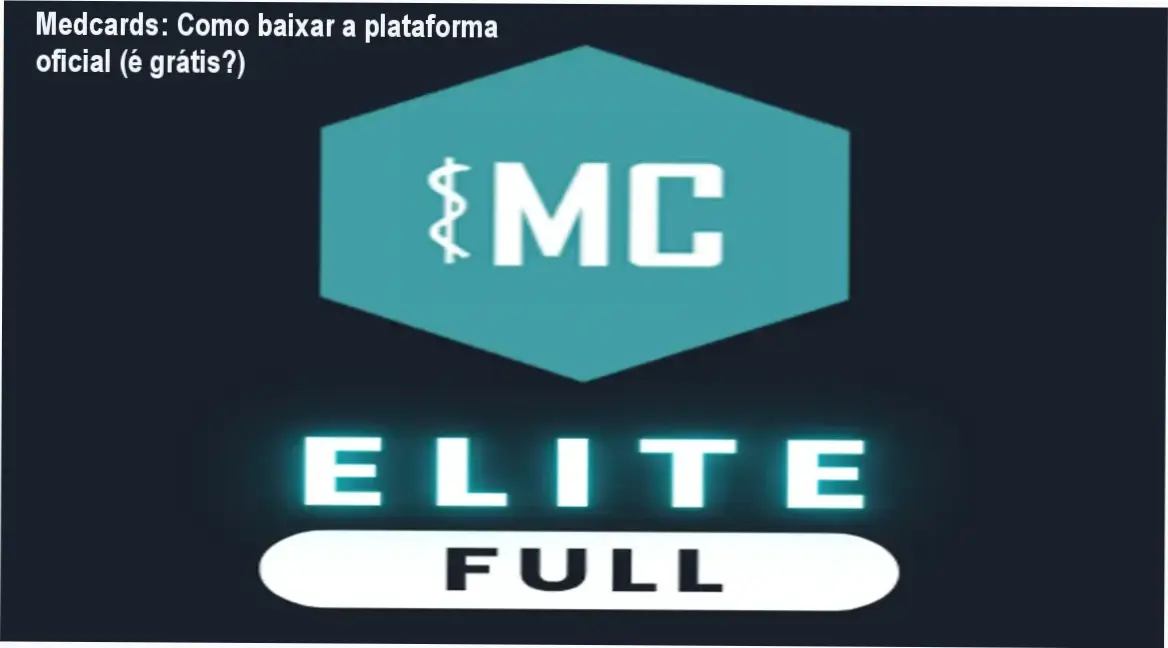 Tela do Medcards mostrando a opção de download oficial no site