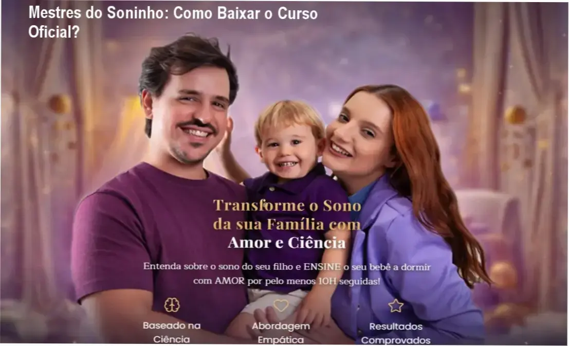 Imagem ilustrando o download seguro do curso Mestres do Soninho