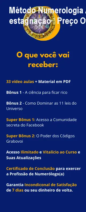 Método Numerologia Aplicada: Saia da estagnação – Preço Oficial 1 https://cursoss.com.br/cursos/metodo-numerologia-aplicada-estagnacao-preco/ Método Numerologia Aplicada: Saia da estagnação – Preço Oficial