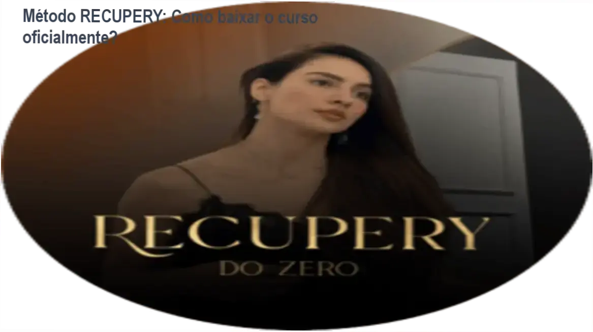 Captura de tela mostrando a página oficial para download do Método RECUPERY