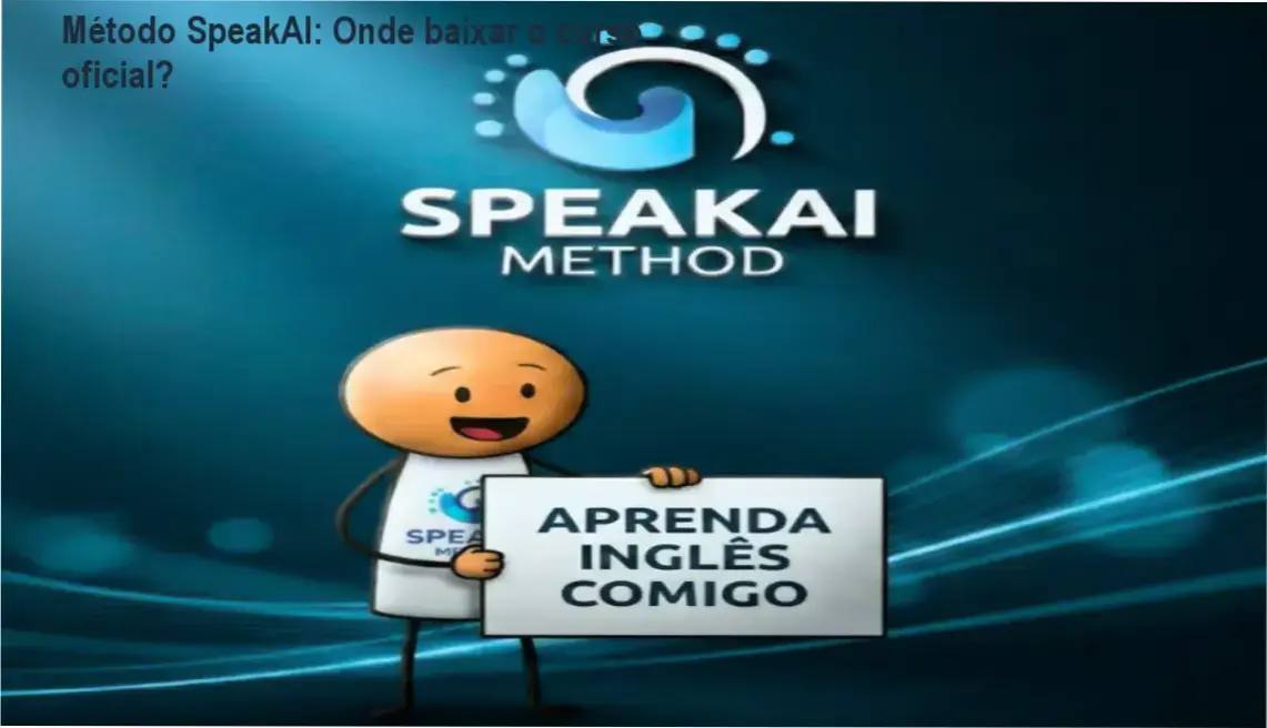 Tela mostrando o download oficial do Método SpeakAI - Inglês Fácil