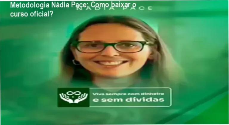 Captura de tela mostrando a página oficial de download do curso Metodologia Nádia Pace