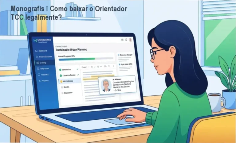Tela da plataforma Monografis mostrando acesso ao Orientador TCC