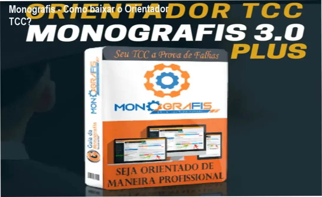 Tela da plataforma Monografis - Orientador TCC exibindo opção de download oficial
