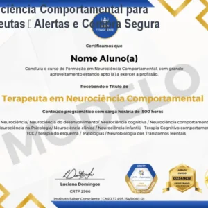 Neurociência Comportamental para Terapeutas – Alertas e Compra Segura