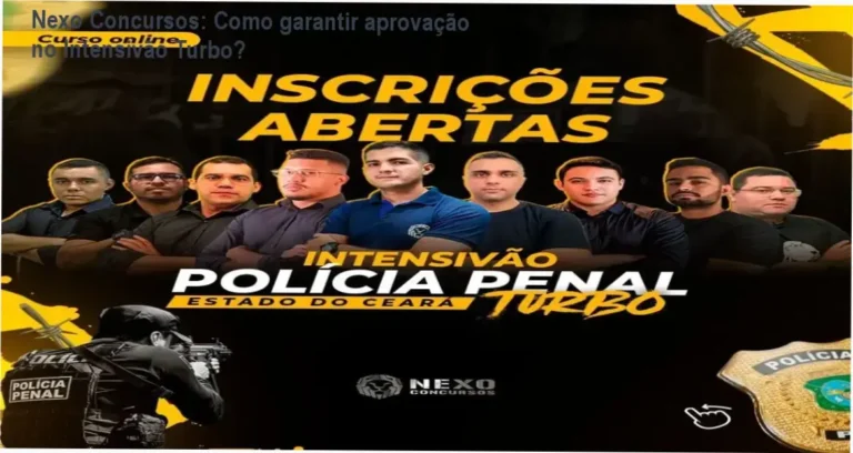 Imagem do Intensivão Turbo da Nexo Concursos mostrando o cronograma de metas diárias para aprovação na Polícia Penal do Ceará