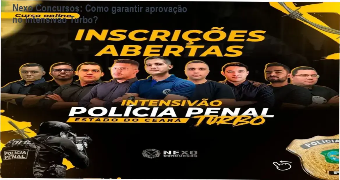 Imagem do Intensivão Turbo da Nexo Concursos mostrando o cronograma de metas diárias para aprovação na Polícia Penal do Ceará