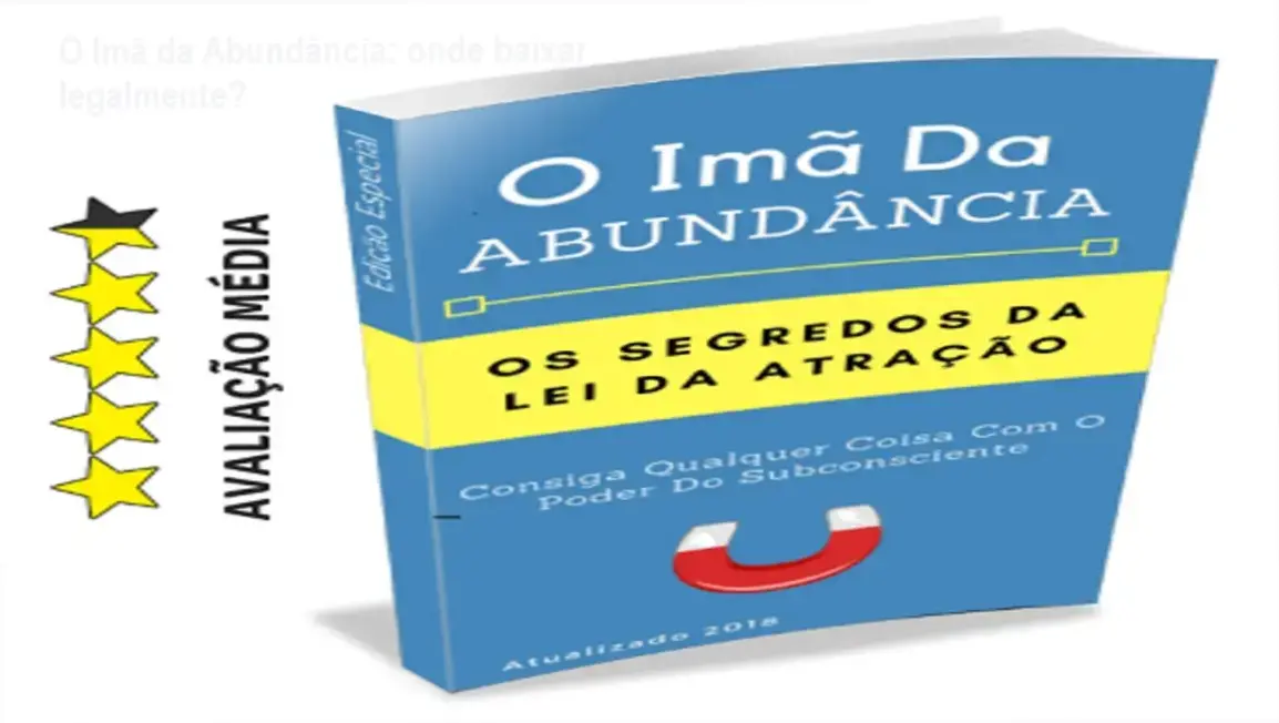 Capa do e‑book O Imã da Abundância indicando opções de download oficial