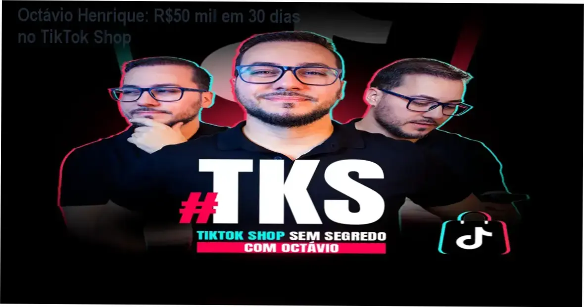 Octávio Henrique apresentando estratégia prática para vendas no TikTok Shop