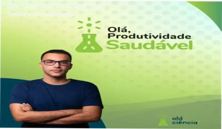 Imagem do curso Olá, Produtividade Saudável mostrando foco, organização e saúde mental