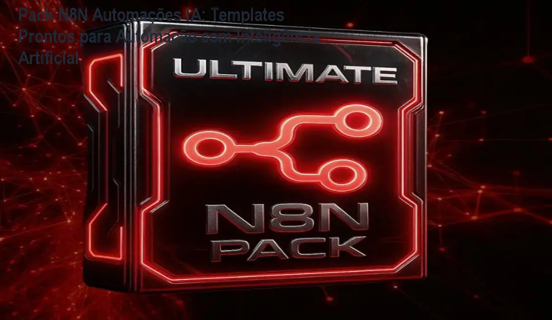 Pack N8N Automações IA mostrando templates prontos de workflow com IA