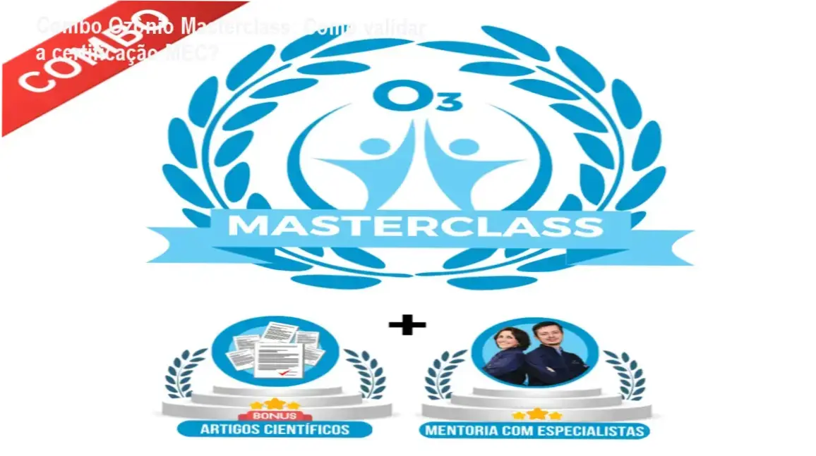 Imagem do certificado MEC do Curso Combo Ozônio Masterclass